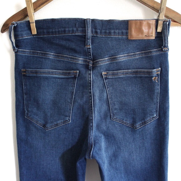 Madewell 9” Mid-Rise Skinny Jeans Medium Wash 26 2 - Picture 8 of 11